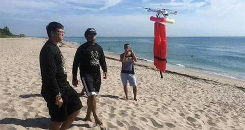 Drone com ímãs ajuda a salvar vítimas de afogamento